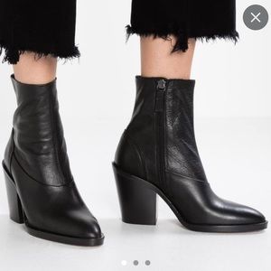 Topshop Heeled Sock Boot